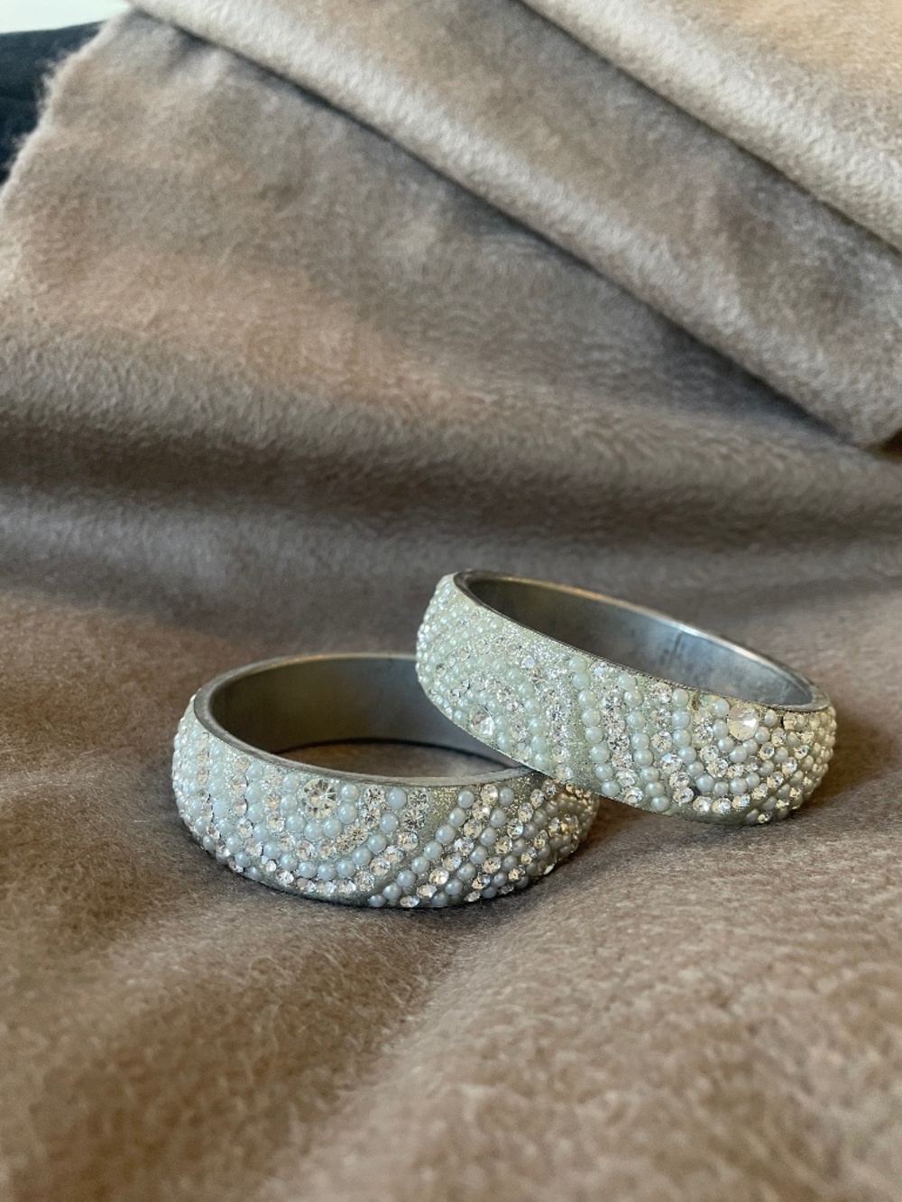 Jeweled bangles (x2)